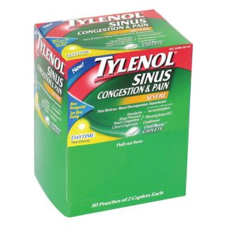 Physicians Care Tylenol Sinus   50 Per Box   Emergency Fundamentals