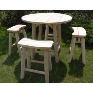 46 in. Round Picnic Table Set   Picnic Tables