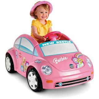 Fisher Price Power Wheels Barbie Volkswagen New Beetle Battery Powered Riding Toy   Battery Powered Riding Toys