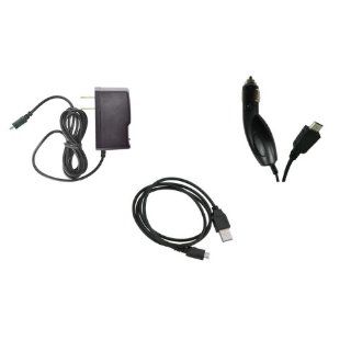 Samsung Solstice II a817 Combo Pack   Wall Charger + Car Charger + USB Cable Cell Phones & Accessories