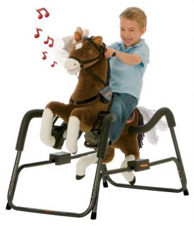 Tek Nek Toys Rockin Rider Legend Deluxe Animated Spring Horse   Rocking Toys