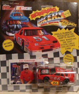Racing Champions   1991   "Roaring Racers   Real Engine Sounds" Cale Yarborough   No. 66 TropArtic   164 Scale Die Cast Replica Race Car and Collector Card   NASCAR Toys & Games