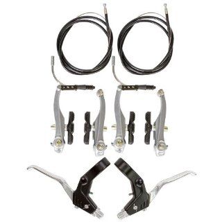 Origin8 ATB V Brake Caliper Set   Front and Rear with Levers, Black  Bike Brake Levers  Sports & Outdoors
