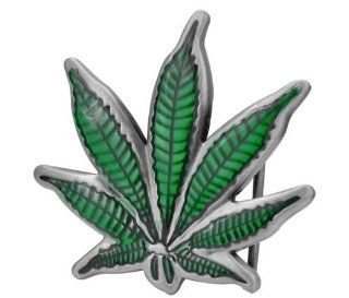 Cannabis Pot Leaf Marijuana Belt Buckle 