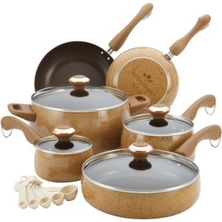 Paula Deen Signature Porcelain 15 pc. Cookware Set   Honey   Cookware Sets