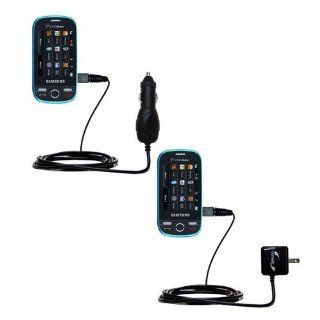 Gomadic Car and Wall Charger Essential Kit for the Samsung SCH R360   Includes both AC Wall and DC Car Charging Options with TipExchange Electronics