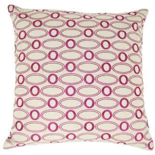 Design Accents Ovals Cotton Linen Pillow   20L x 20W in.   Decorative Pillows