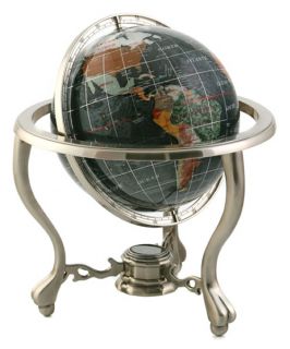 Metropolitan Onyx Swirl 9 inch Diam. Gemstone Tabletop Globe   Globes