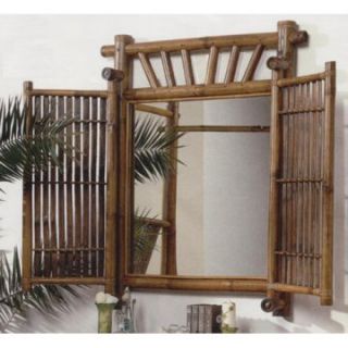 Hospitality Rattan Havana Tri fold Mirror   Natural Bamboo   Indoor Wicker Furniture