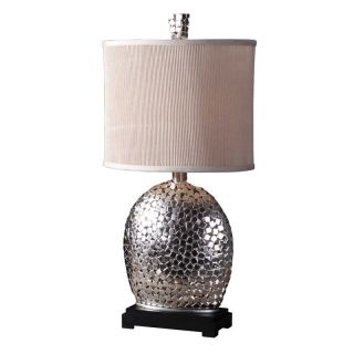 Uttermost Harrison Silver Table Lamp   29.5H in. Nickel   Table Lamps