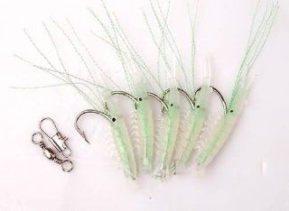 5 Hooks 1 Line Small Soft Plastic Shrimp Fishing Bait Tackle Lure  Artificial Fishing Bait  Sports & Outdoors