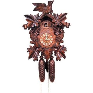 Weight Driven Carved Leaf and Bird Cuckoo Clock   Cuckoo Clocks
