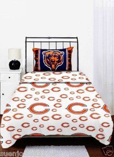 NFL Chicago Bears Logo Twin Sheets   Football Sheet Set Twin Single Bed  Other Products  