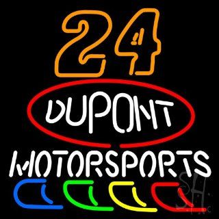 24 Jeff Gordon Dupont Motorsports Outdoor Neon Sign 24" Tall x 24" Wide x 3.5" Deep  Business And Store Signs 