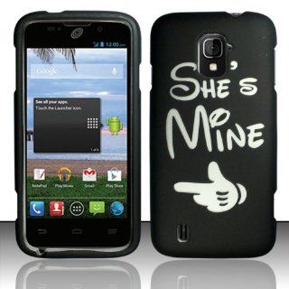 For ZTE Majesty Z796c (StraightTalk) Rubberized Cover   She`s Mine Cell Phones & Accessories