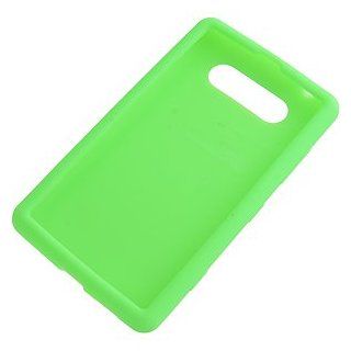 Silicone Skin Cover for Nokia Lumia 820, Cool Green Cell Phones & Accessories