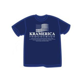 Kramerica Industries (Seinfeld Kramer) T Shirts #36/797 (Navy Blue) Mens Small Clothing