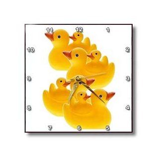 3dRose dpp_821_1 Rubber Ducks Wall Clock, 10 by 10 Inch  