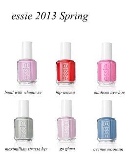 Essie Spring 2013 Madison Ave Hue Collection 6 Bottles Full Size (821 826) Health & Personal Care
