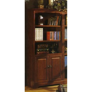 Whalen Savannah Wood Bookcase with Doors   Bookcases