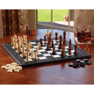 Mainstreet Classics Bourbon Street Combo Set   Chess/Checkers/Backgammon   Backgammon Sets