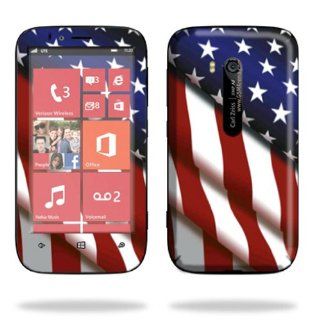 MightySkins Protective Skin Decal Cover for Nokia Lumia 822 Cell Phone T Mobile Sticker Skins American Pride Cell Phones & Accessories