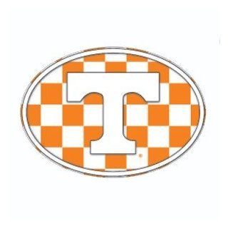 Tennessee Volunteers Oval Checkerboard Power T Decal   Home And Garden Products