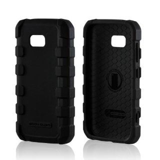 Body Glove Black Drop Suit Series Crystal Silicone Case w/ Textured Lines for Nokia Lumia 822 Cell Phones & Accessories
