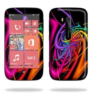 MightySkins Protective Skin Decal Cover for Nokia Lumia 822 Cell Phone T Mobile Sticker Skins Color Invasion Cell Phones & Accessories