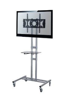 TV Cart / Stand for LCD, LED, Plasma, Flat Panel TVs with 3" Wheels, mobile fits 32" to 50" (by VIVO)  Audio Video Equipment Carts 