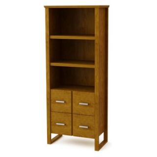 Ameriwood Bookcase with Doors   Bank Alder   Bookcases
