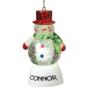 Personalized "CONNOR" Snowman Mini Shimmers Ornament   Decorative Hanging Ornaments