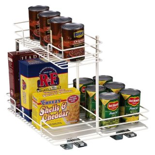 Household Essentials 21216 12 inch 2 Tier Pantry Organizer   Kitchen Cabinet Organizers
