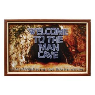 Welcome To The Man Cave Framed Print   24W x 16H in.   Framed Wall Art