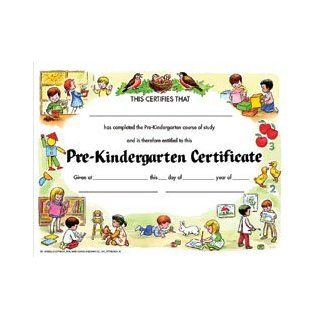 Hayes School Publishing VA199CL Pre Kindergarten Certificate  Set of 30 8.5'' X 11'' Certificates Toys & Games