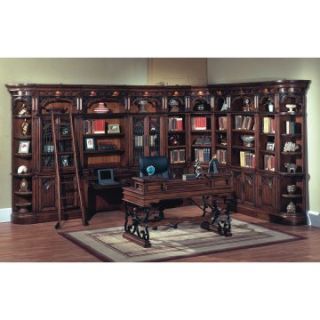 Parker House Barcelona Library Corner With 2 Piece Library Desk and Writing Desk   Bookcases