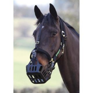 Shires Equestrian Greenguard Grazing Muzzle   Horse Health Care