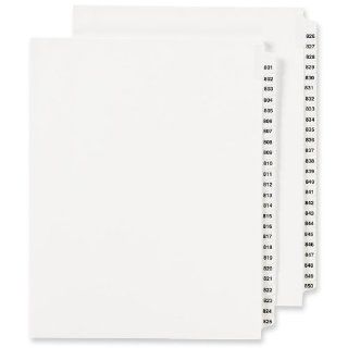 Avery Standard Collated Legal Dividers, Letter Size 801 850 Tab Set (1356)  Binder Index Dividers 