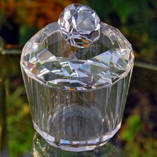 Diamond Shaped Crystal Jewelry Trinket Box   2.25W x 3.5H in.   Trinket Boxes