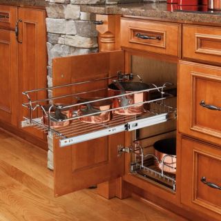 Rev a Shelf Pull Out 2 Tier Wire Basket   Kitchen Cabinet Organizers