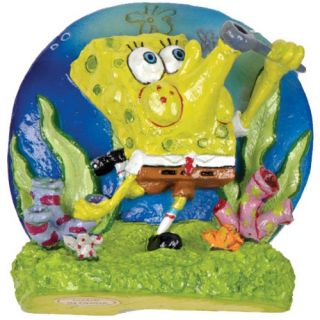 SpongeBob Blowing Bubbles Aerating Ornament   Aquarium Plants & Decorations