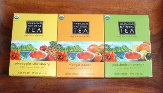 Hawaiian Natural Tea  Grocery Tea Sampler  Grocery & Gourmet Food