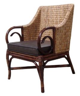 Rattan Living Curvy Arm Occasional Chair   Accent Chairs