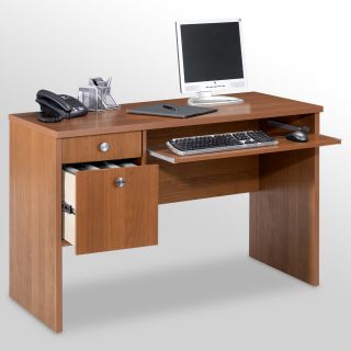 Nexera Essentials 48 Inch Computer Desk with File Drawers   Cappuccino   Kids Desks