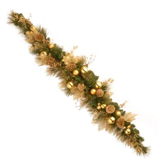 6 ft. Decorative Collection Elegance Pre Lit Swag   Christmas Swags