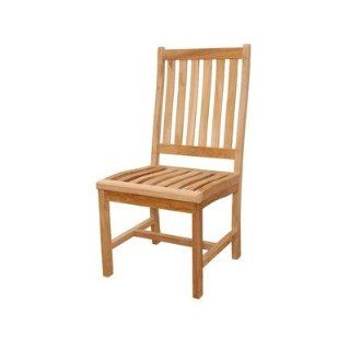 Wilshire Dining Side Chair with Cushion Fabric Canvas   Taupe  Patio, Lawn & Garden
