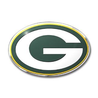 Green Bay Packers NFL Aluminum Color Emblem Decal Automotive