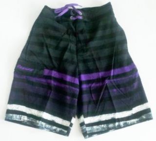 Mens Swim Trunks Black/Purple Size XL at  Mens Clothing store