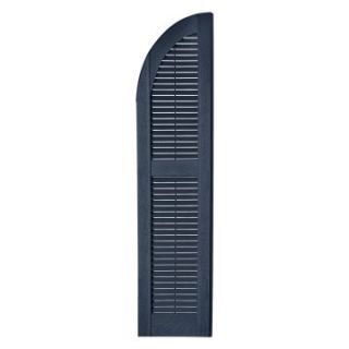 Perfect Shutters 17.75W in. Louvered Arch Top Vinyl Shutters   Exterior Window Shutters