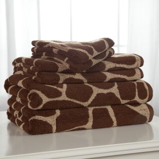 Divatex Animal World Giraffe 100% Cotton 6 Piece Bath Towel Set   Bath Towels